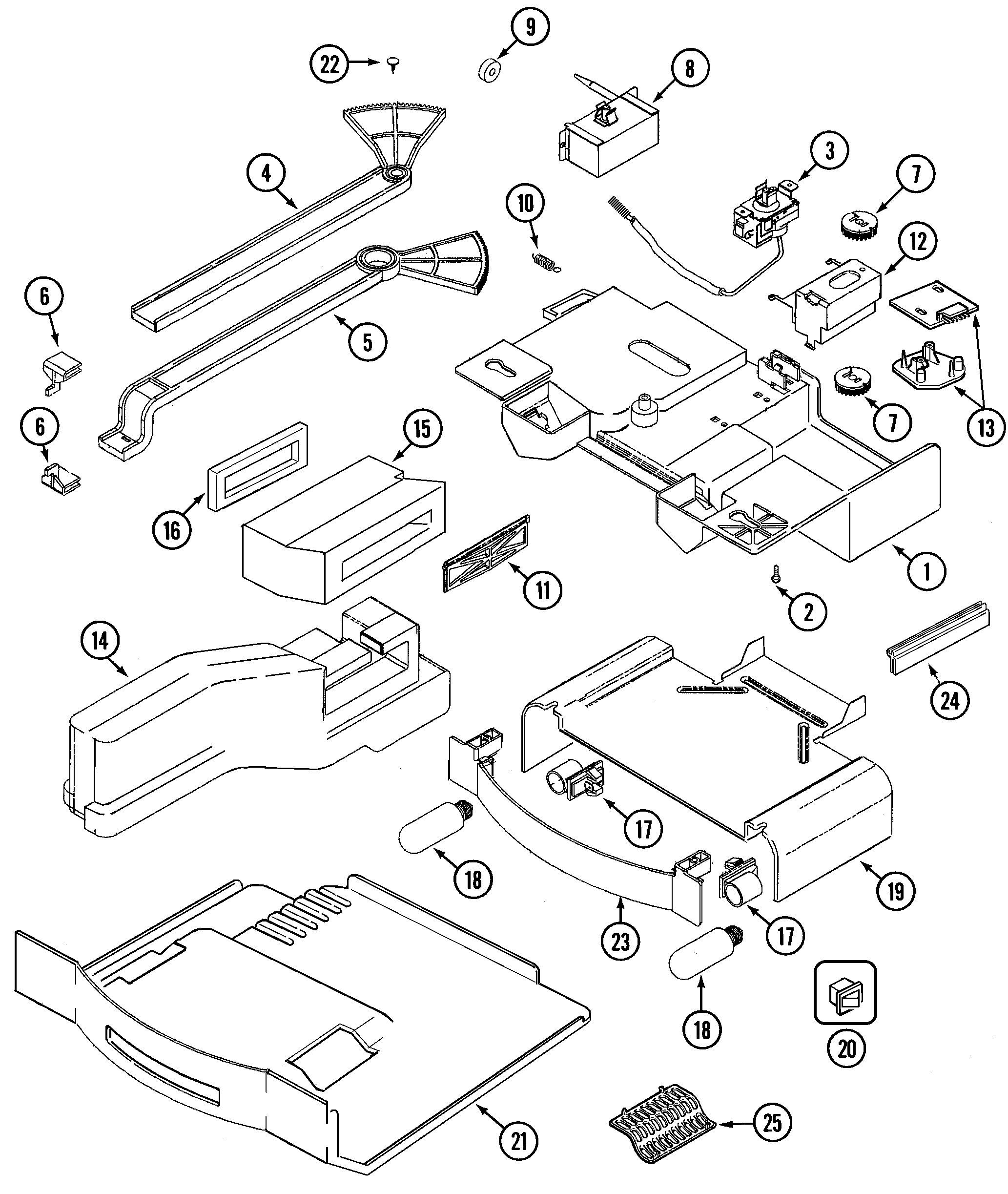 Jenn-Air JCB2388ATW controls diagram