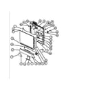 Caloric DUS200W-P1139728NW door assy diagram