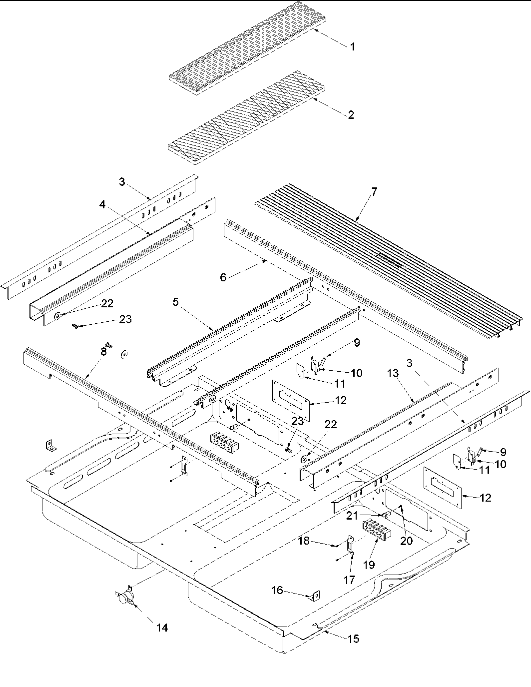 Amana ARDS802SS-P1131948NSS main top assembly diagram
