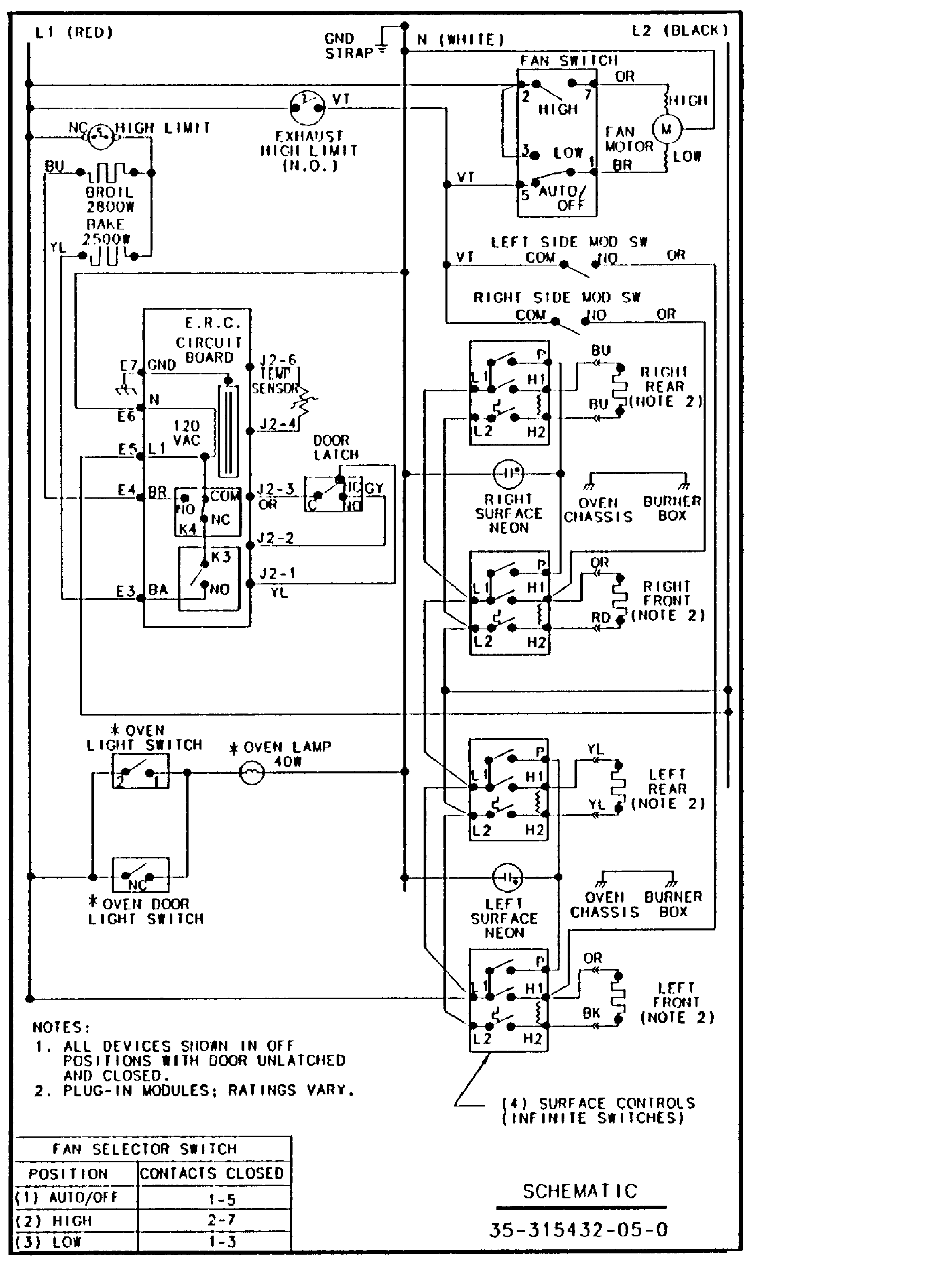 Amana ACS7270AB0 wiring information diagram