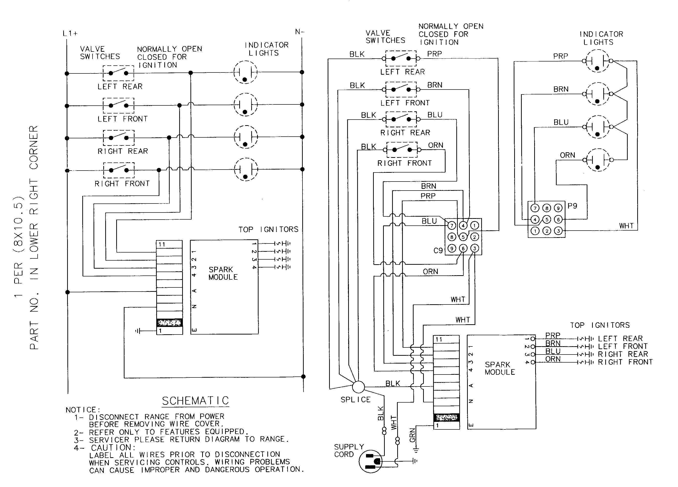 Jenn-Air CCGX2420B wiring information diagram