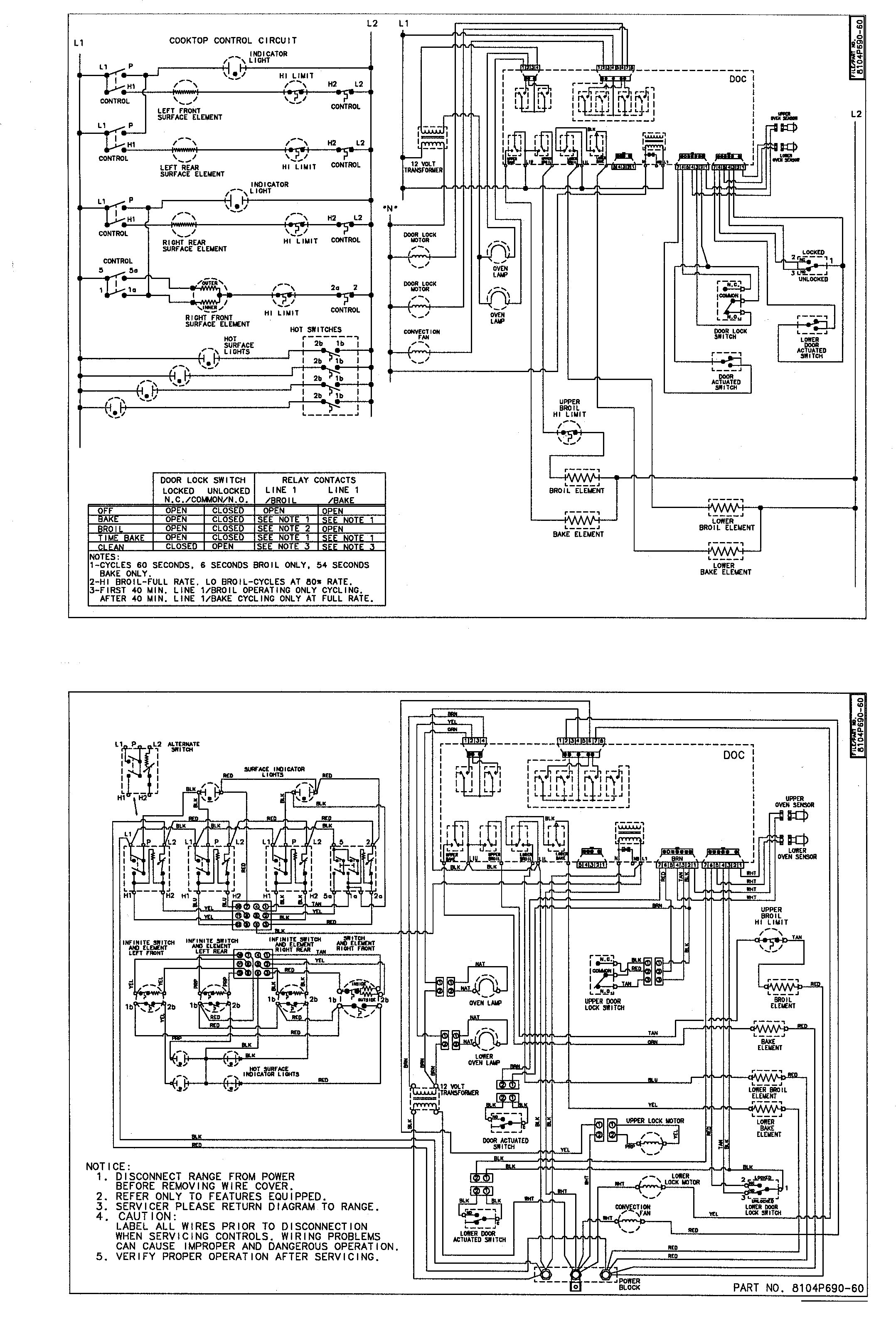 Maytag MER6870AAB wiring information diagram
