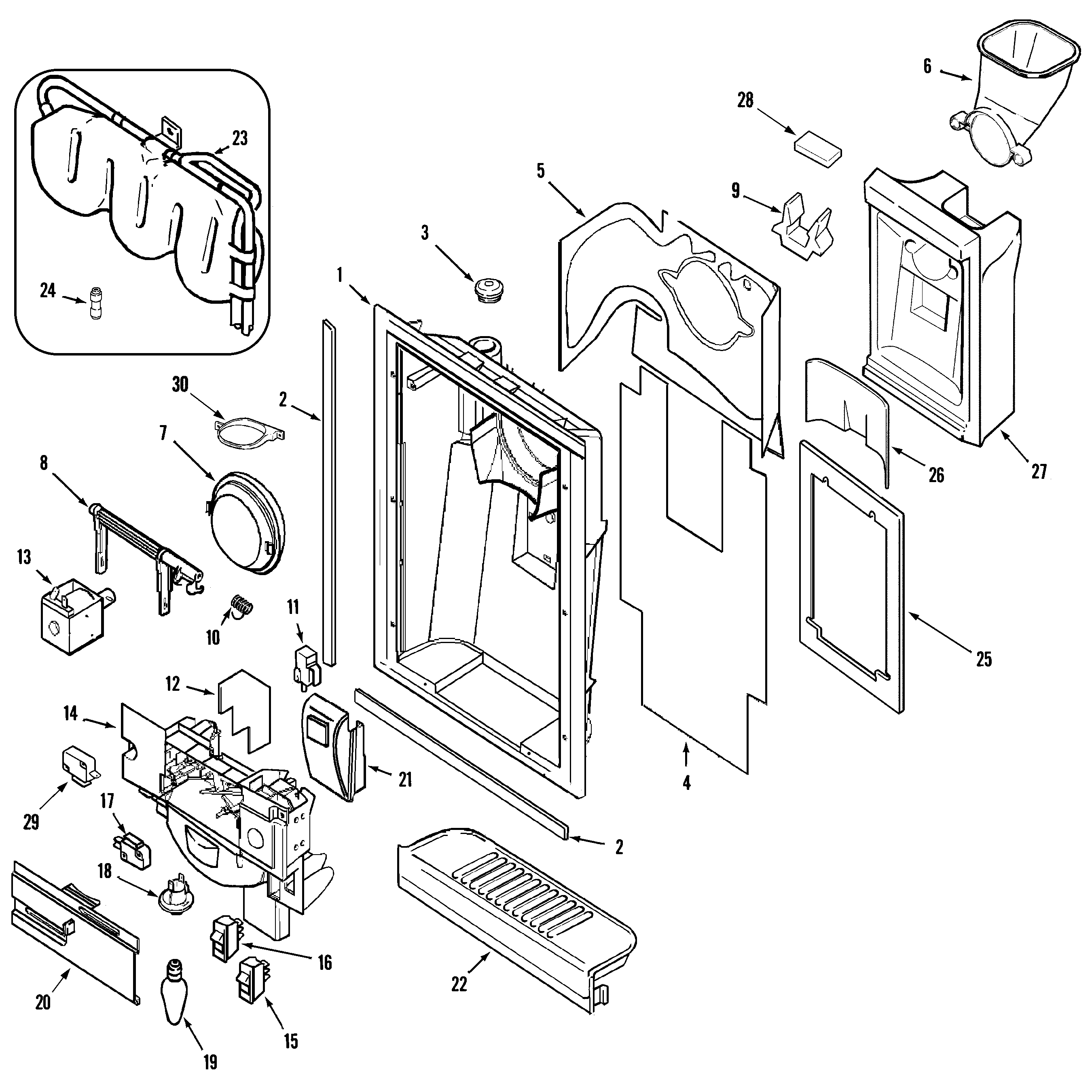 Maytag AS2125CIHW fountain diagram