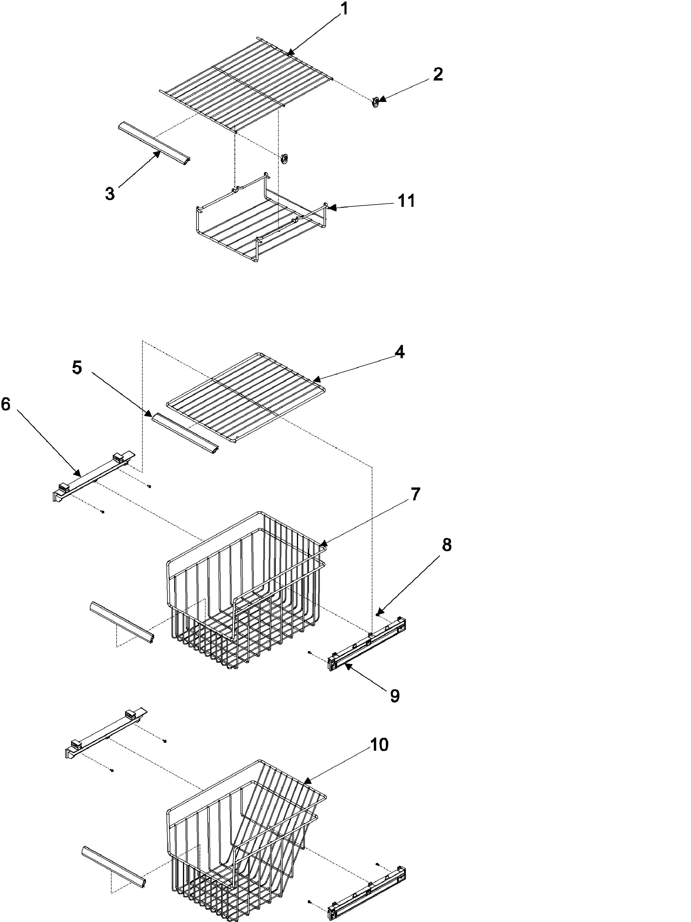 Amana ARSE667BC-PARSE667BC1 fz shelf diagram