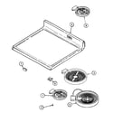 Maytag MER5880BAB top assembly diagram
