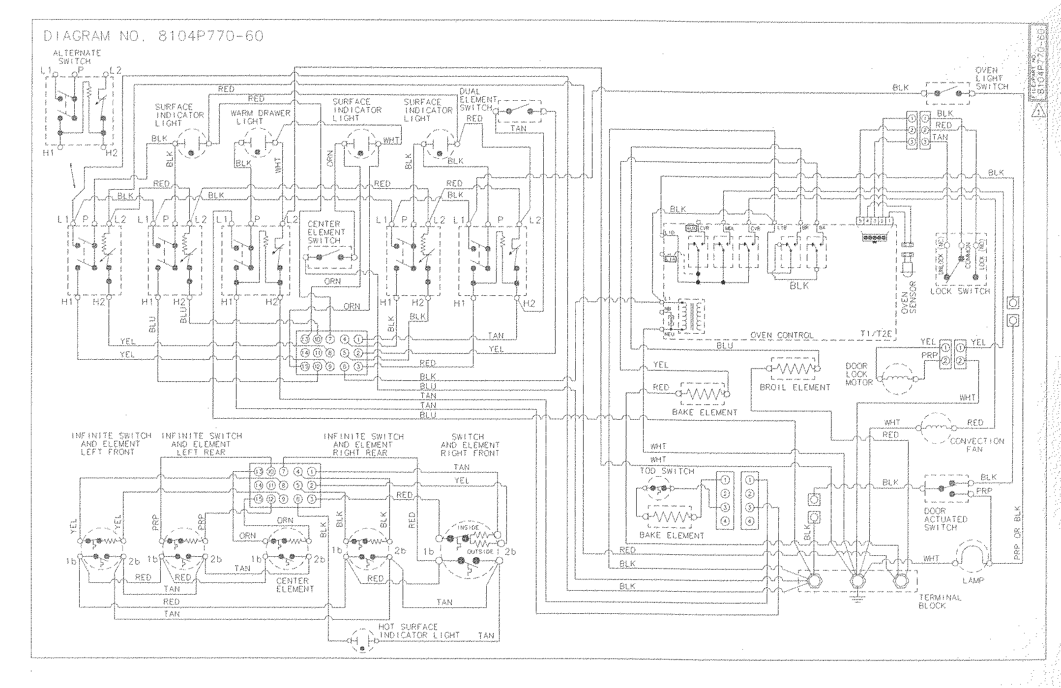 Maytag MER5780BAS wiring information diagram