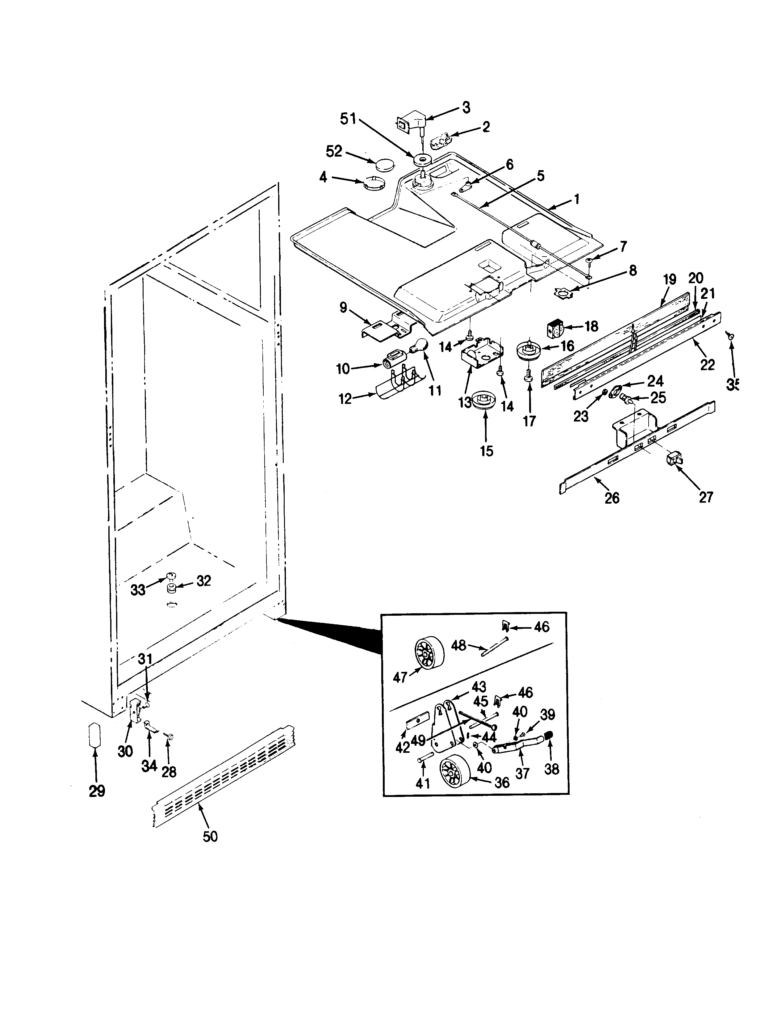 Maytag RTD23A-AH93C fresh food compartment diagram