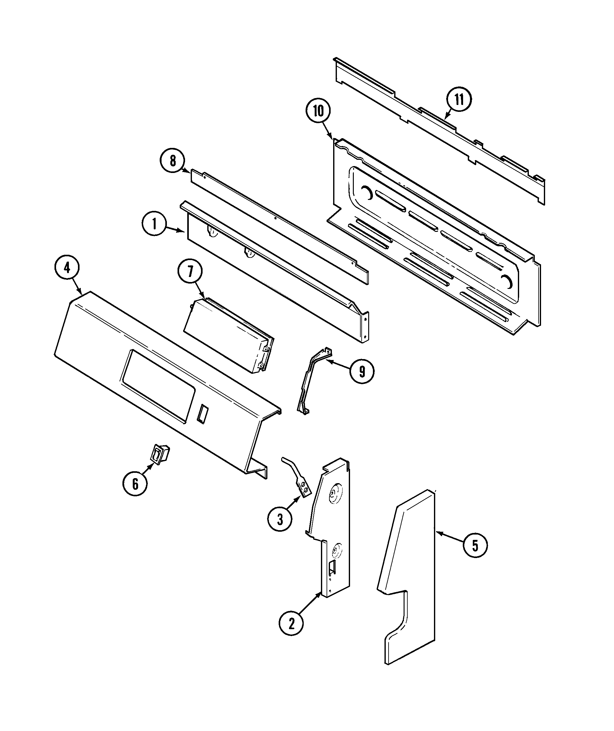 Maytag CBR3765AGC control panel diagram