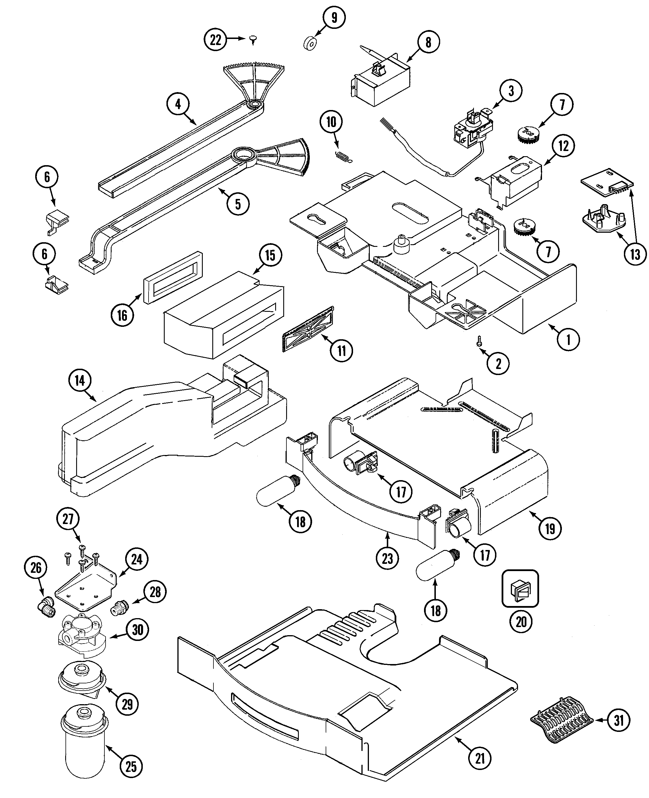Maytag MSD2656GEW controls diagram