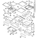 Maytag MSD2957GEQ shelves & accessories diagram