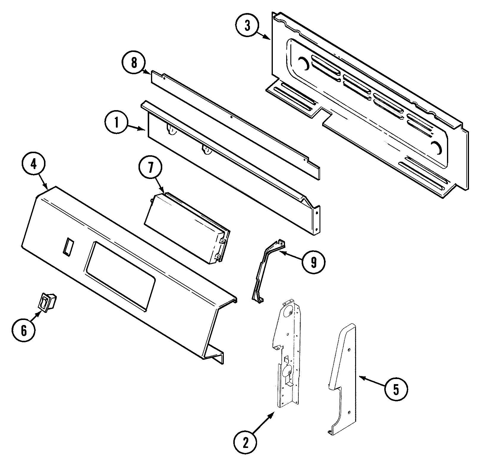 Crosley CG34700BDQ control panel diagram