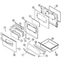 Maytag MGR5780BDS door/warming drawer (stl) diagram