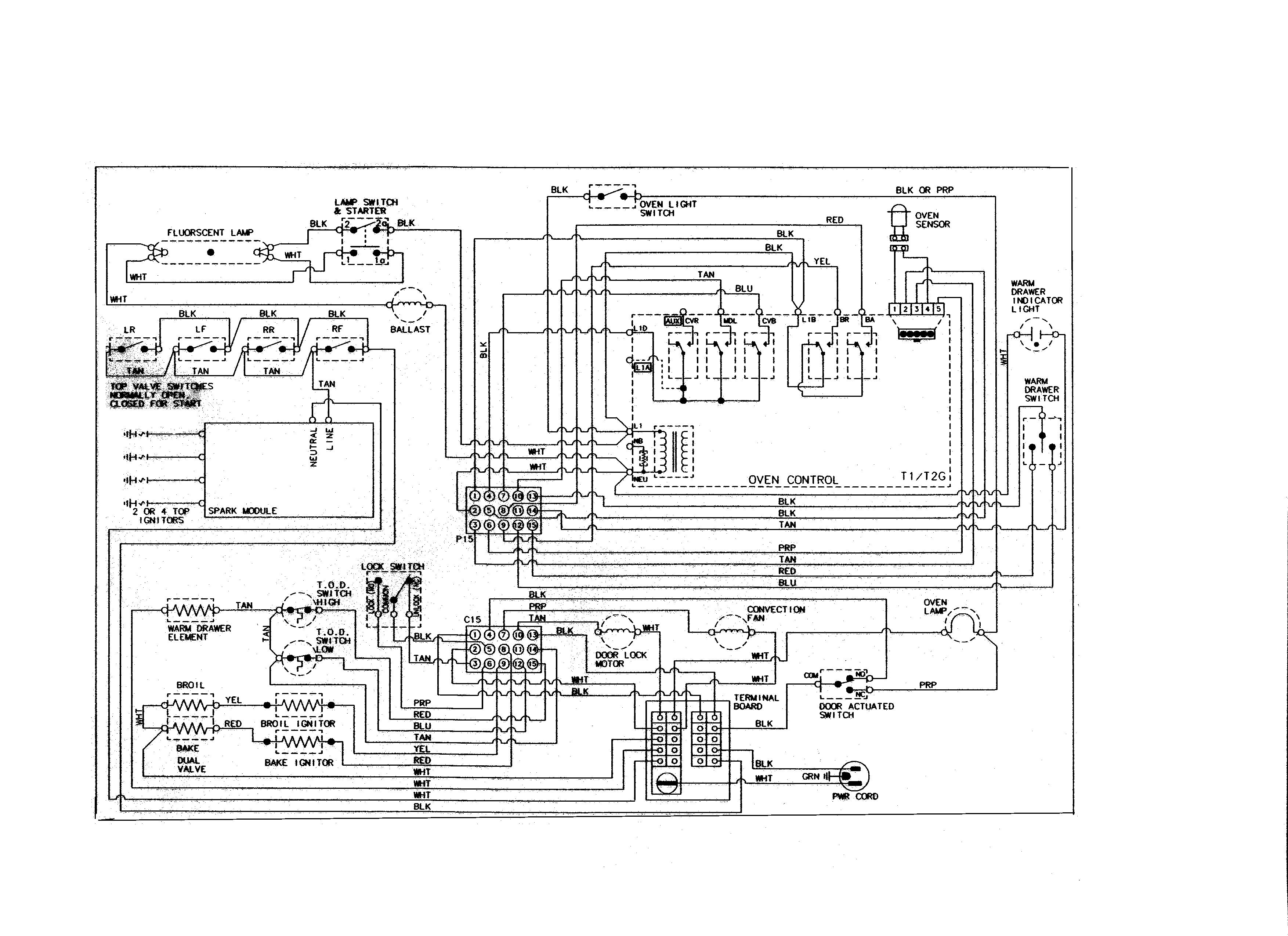 Jenn-Air JGR8750BDB wiring information diagram