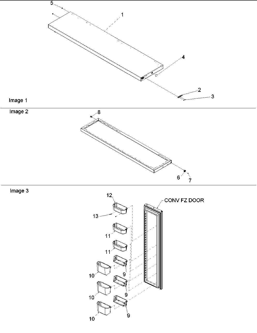 Amana ARS2606BC-PARS2606BC0 freezer door diagram