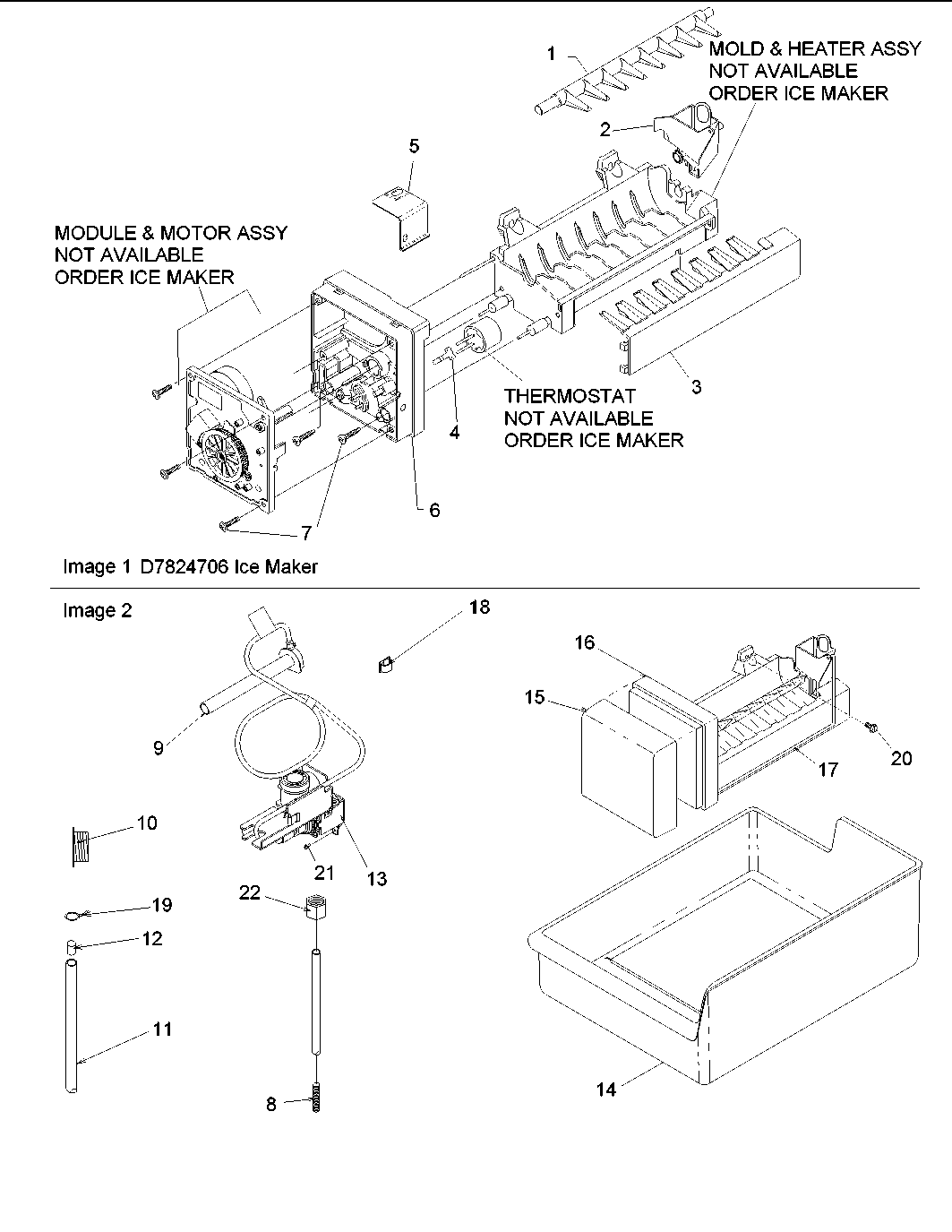 Amana ARS2606BC-PARS2606BC0 optional ice maker ic10s r0156806 diagram