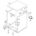 Amana DLG231RAW cabinet diagram