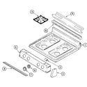 Maytag MGR5750BDQ top assembly diagram