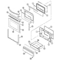 Maytag MGR5750BDQ door/drawer diagram