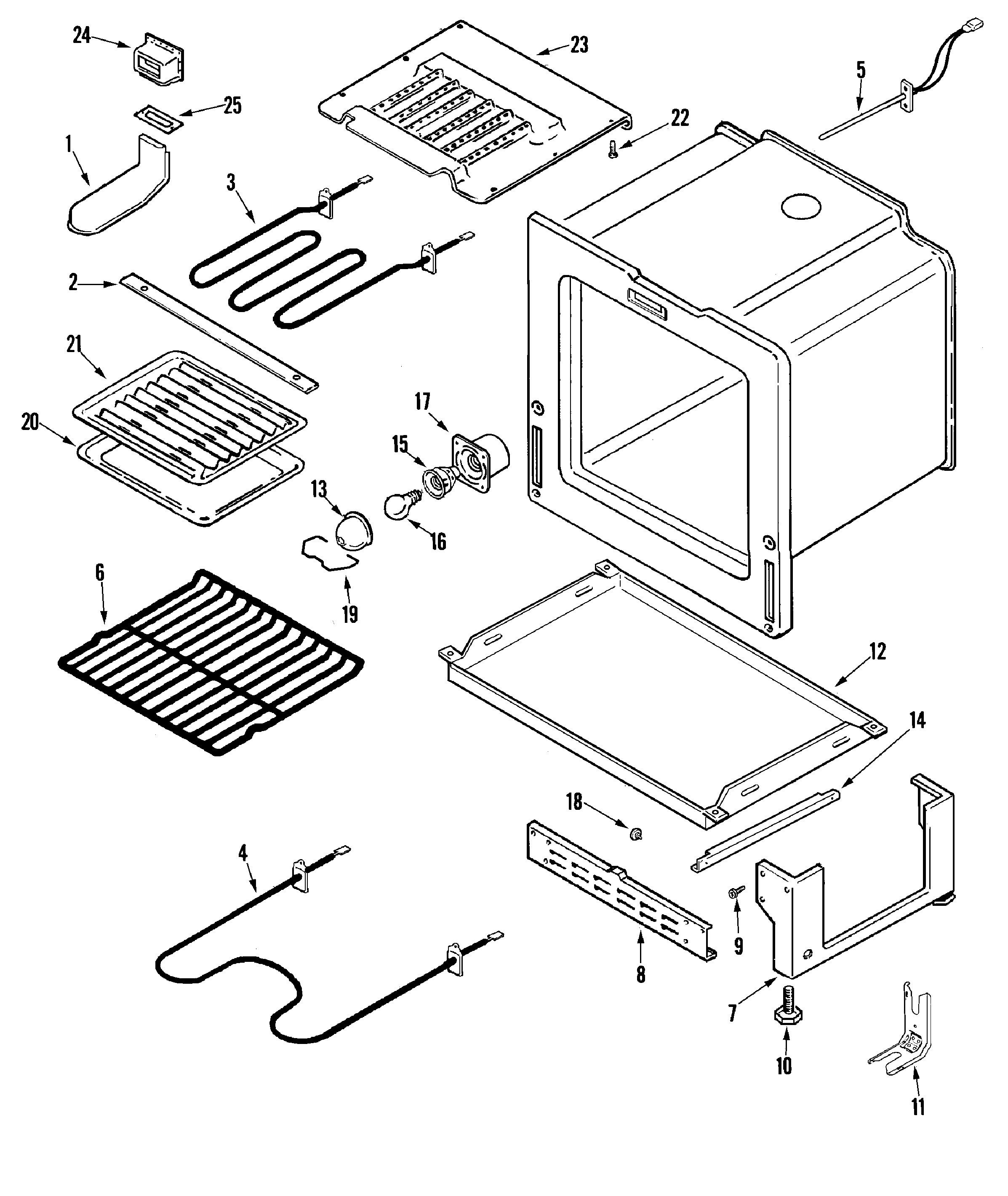 Maytag MERD750BAB oven/base diagram