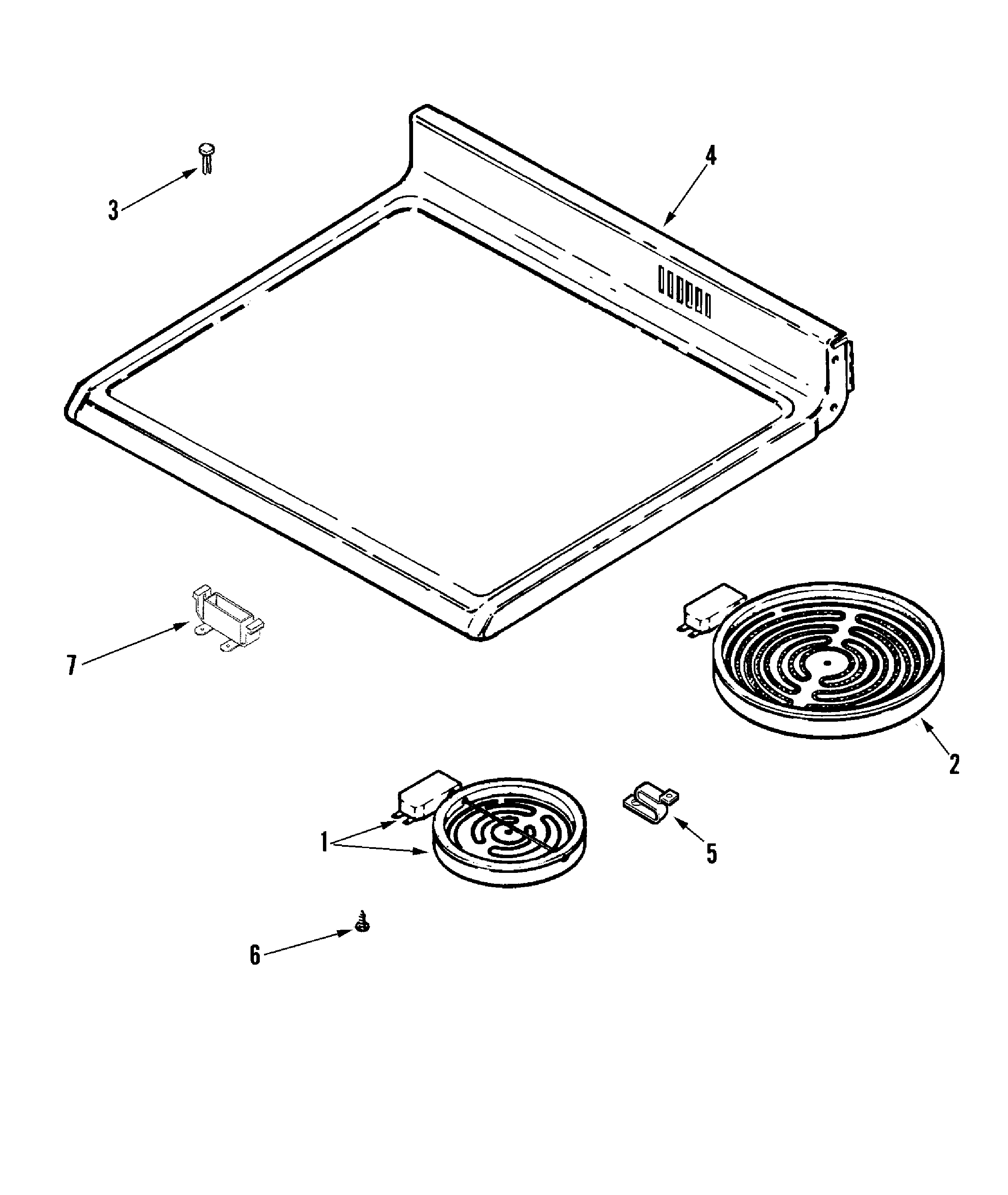 Maytag MERD750BAS top assembly diagram