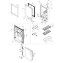 Amana ARB190RCW0 refrigerator door diagram