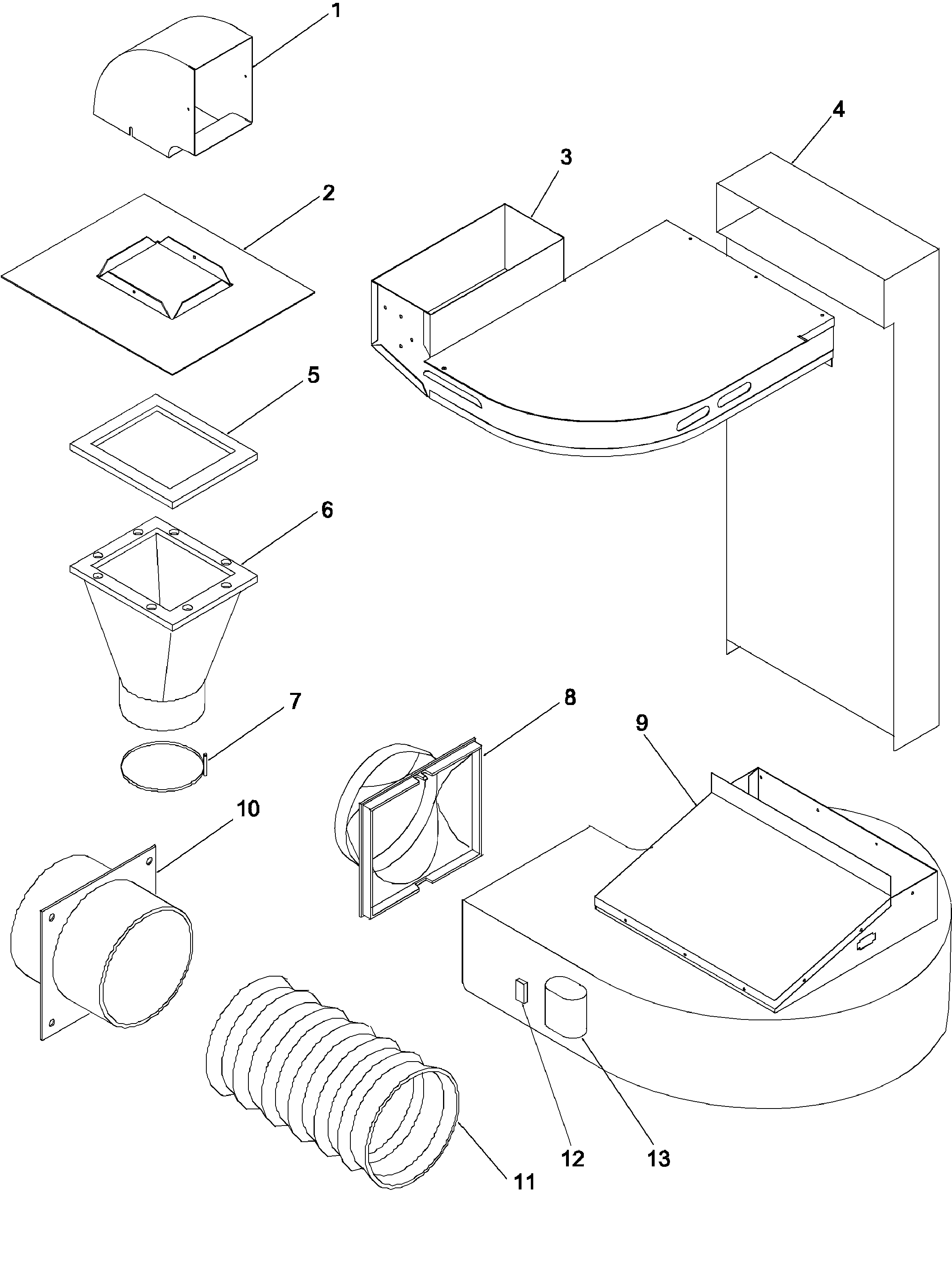 Amana ACS4660AW-PACS4660AW1 ventilation diagram