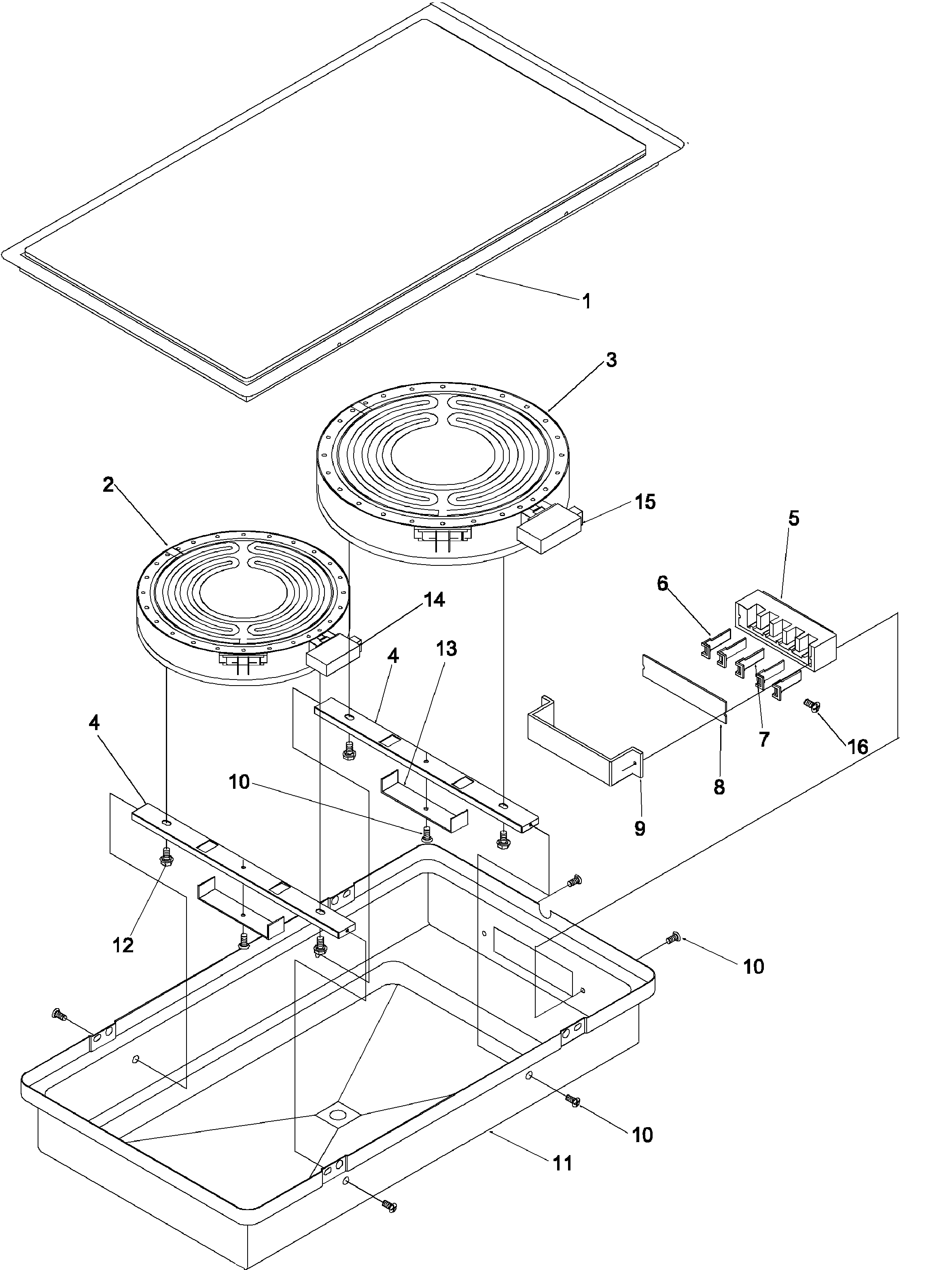 Amana ACS4660AW-PACS4660AW1 grille module act110 diagram