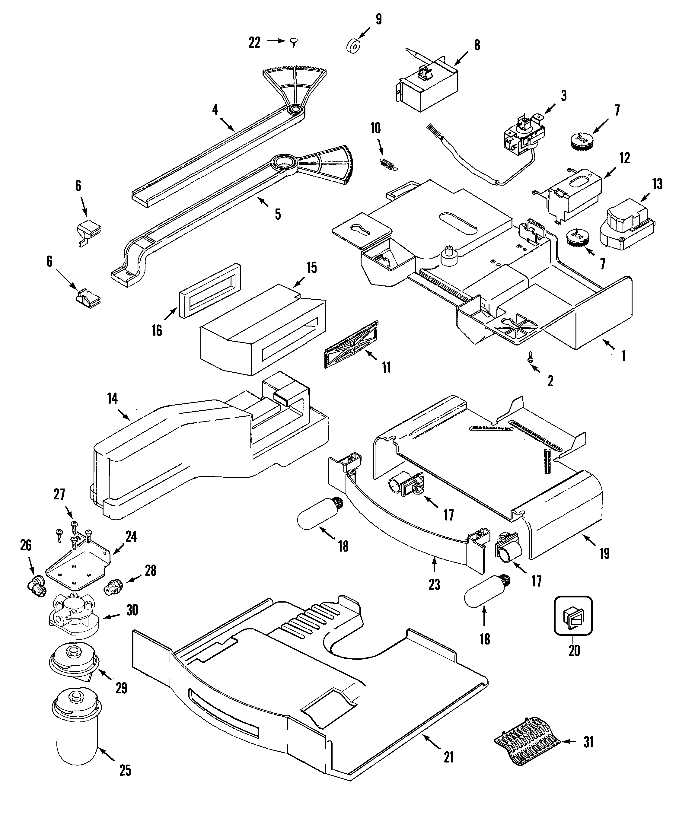 Maytag MSD2436GRW controls diagram
