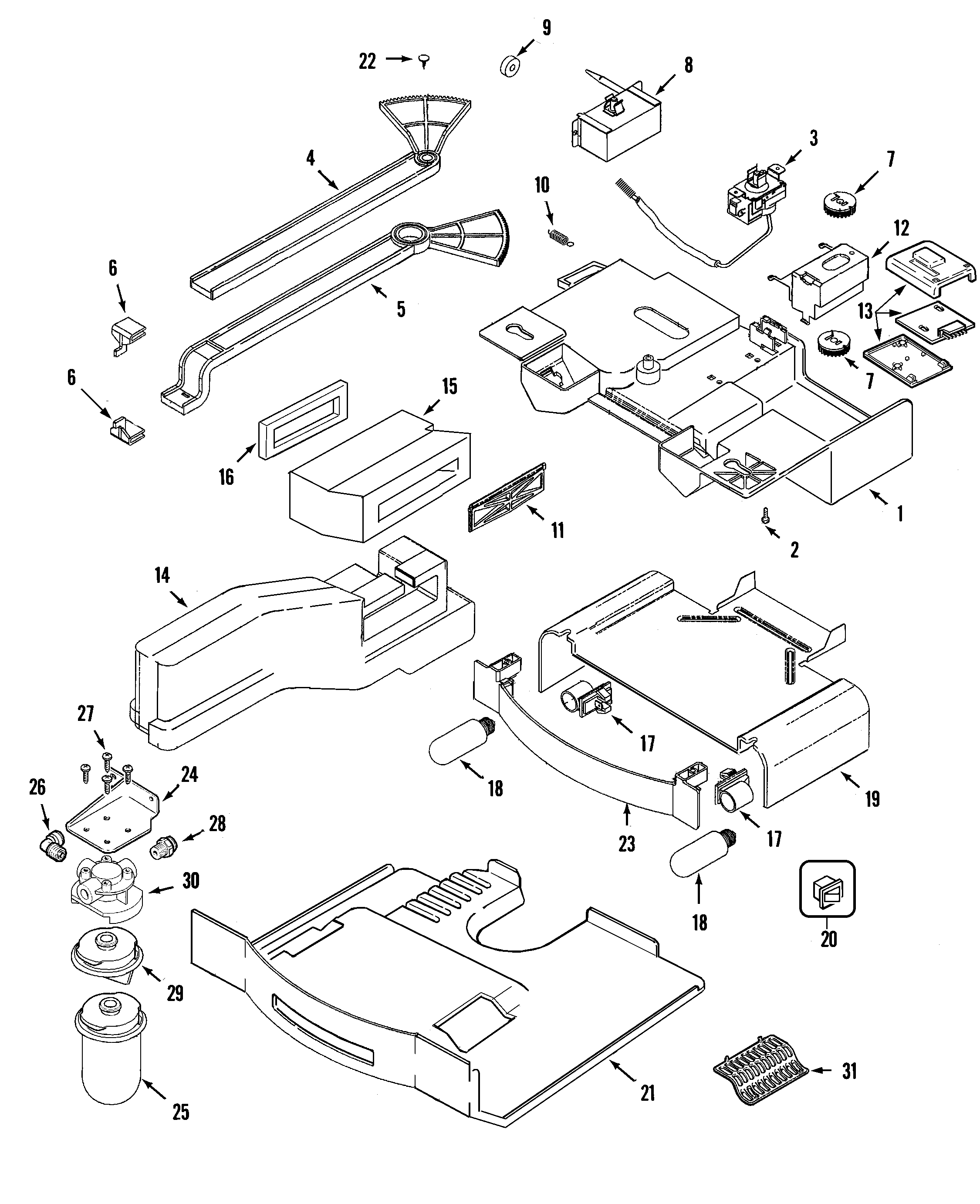Maytag MSD2734GEW controls diagram