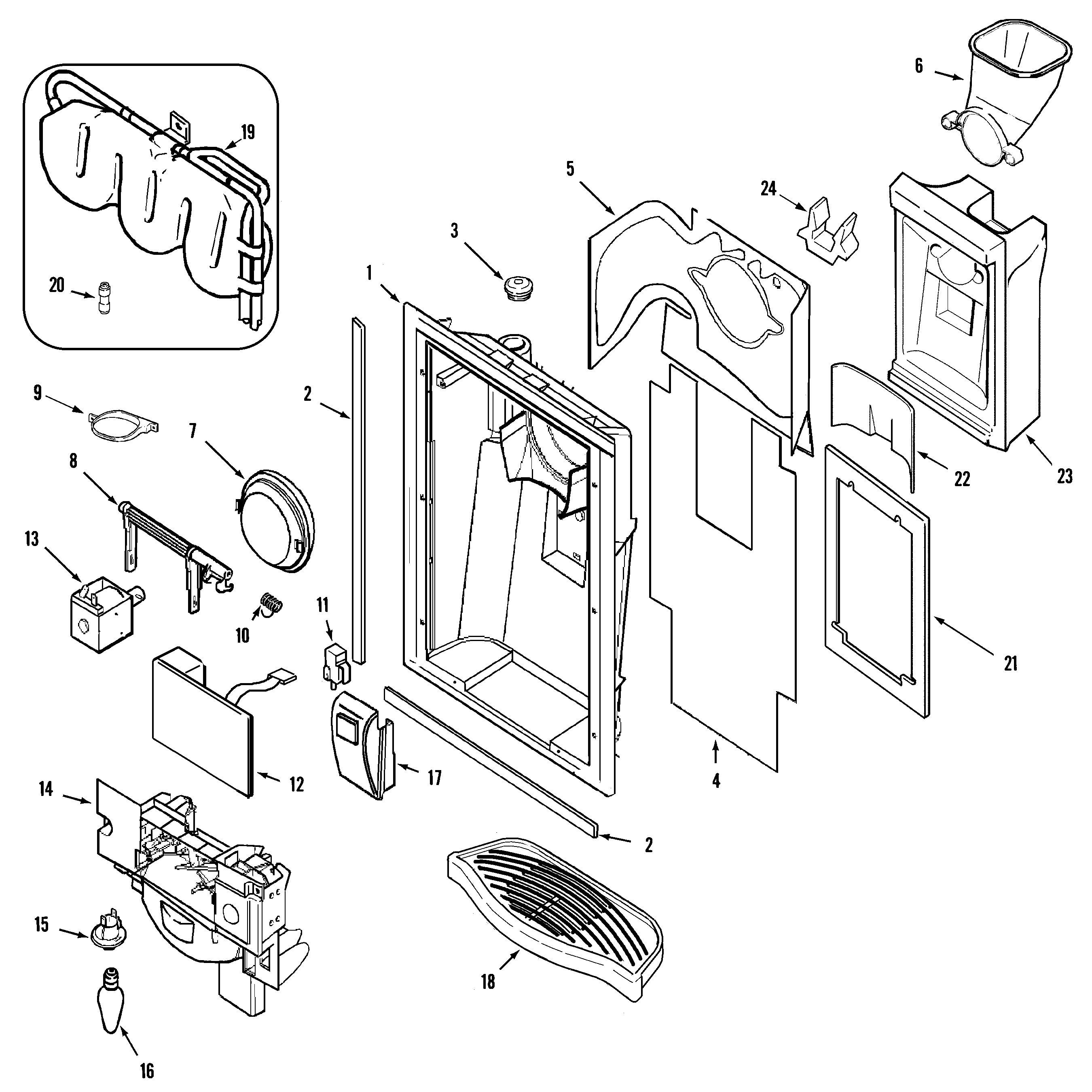 Maytag MSD2736GRW fountain diagram