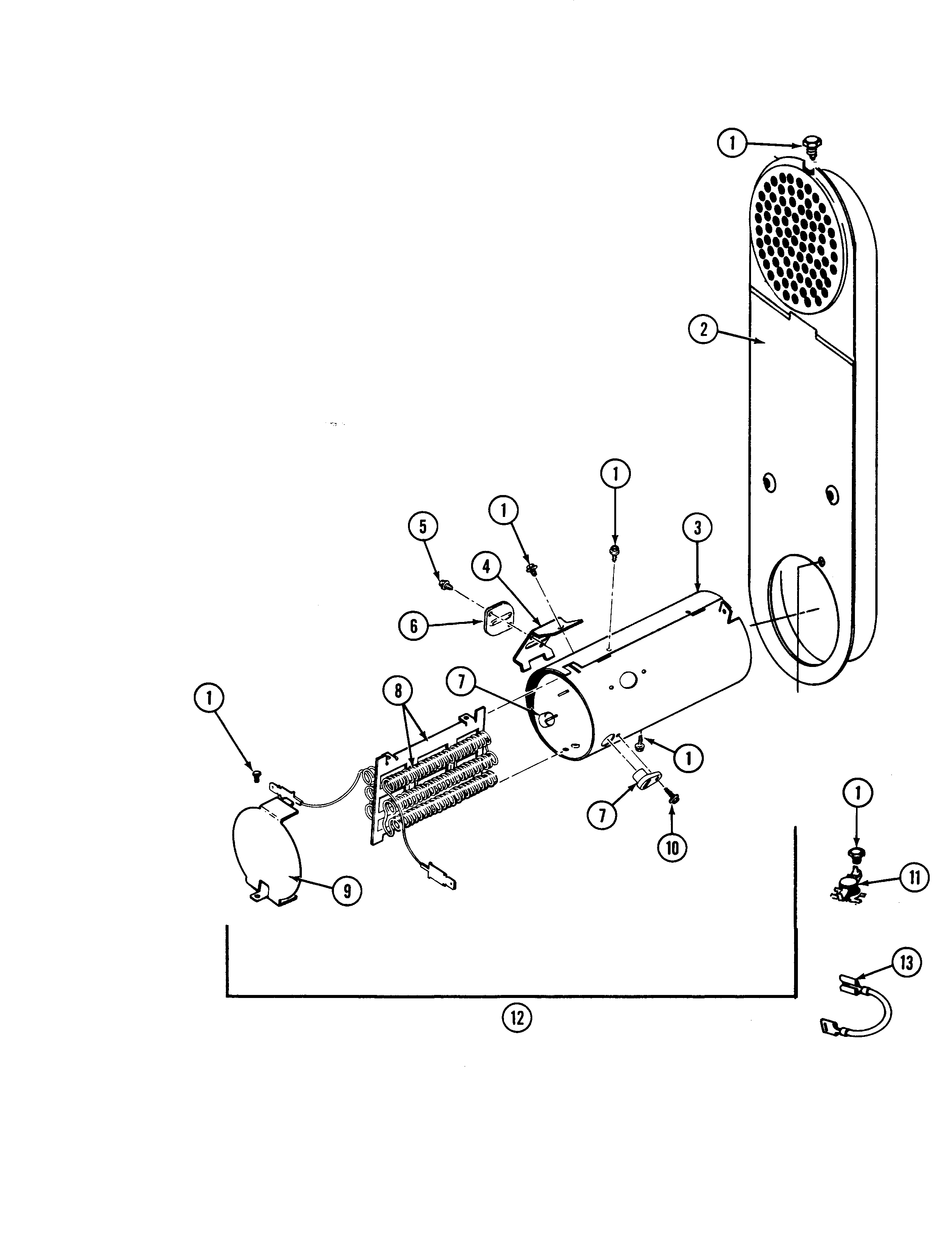 Maytag LDE7800ADW heater diagram