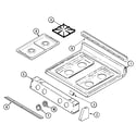 Maytag MGR5750ADA top assembly diagram