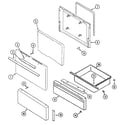 Magic Chef CER1110AAH door/drawer diagram