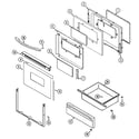 Maytag PER5505BAT door/drawer diagram
