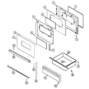 Magic Chef CER3540BAW door/drawer diagram