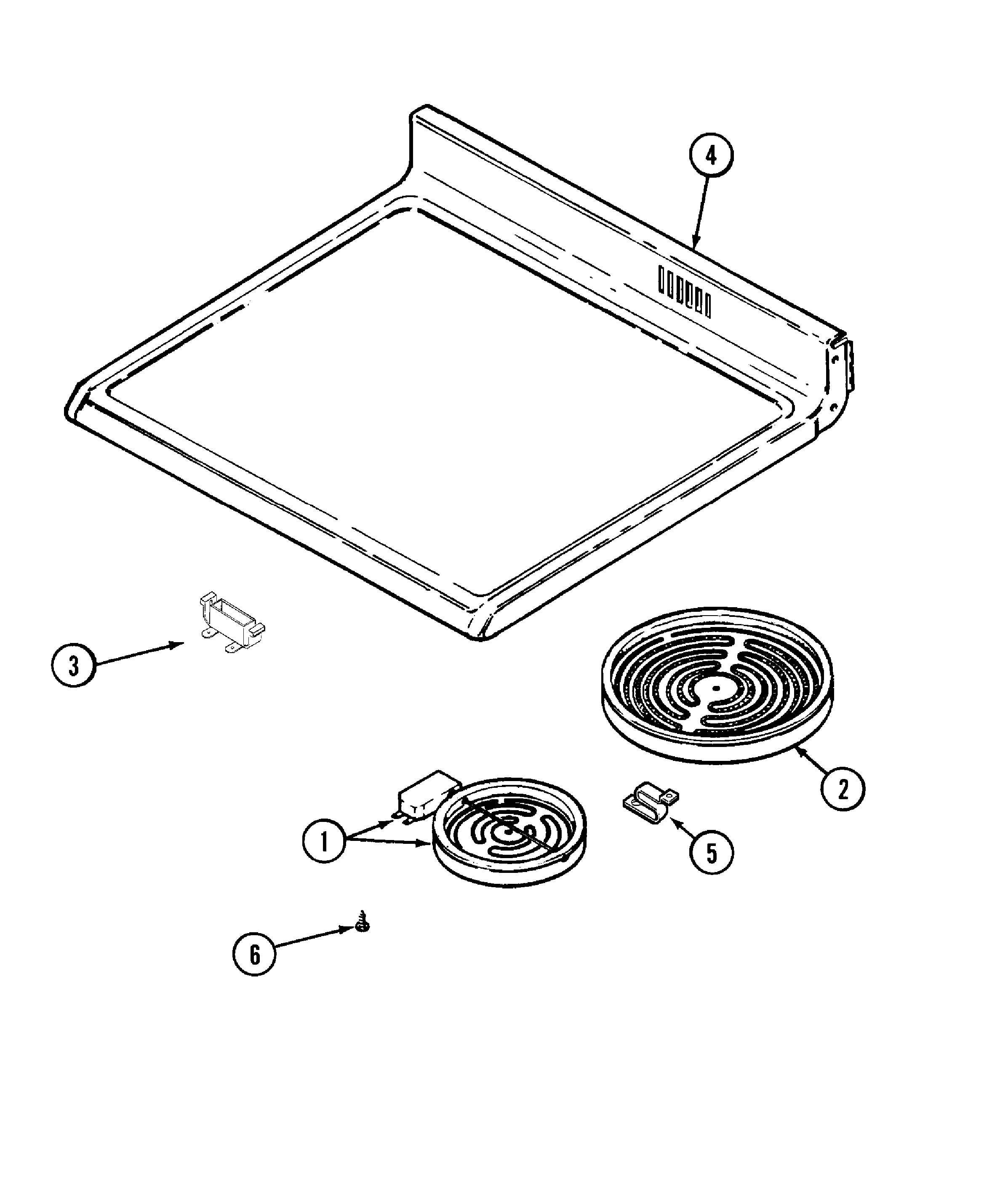 Crosley CE38700BAV top assembly diagram