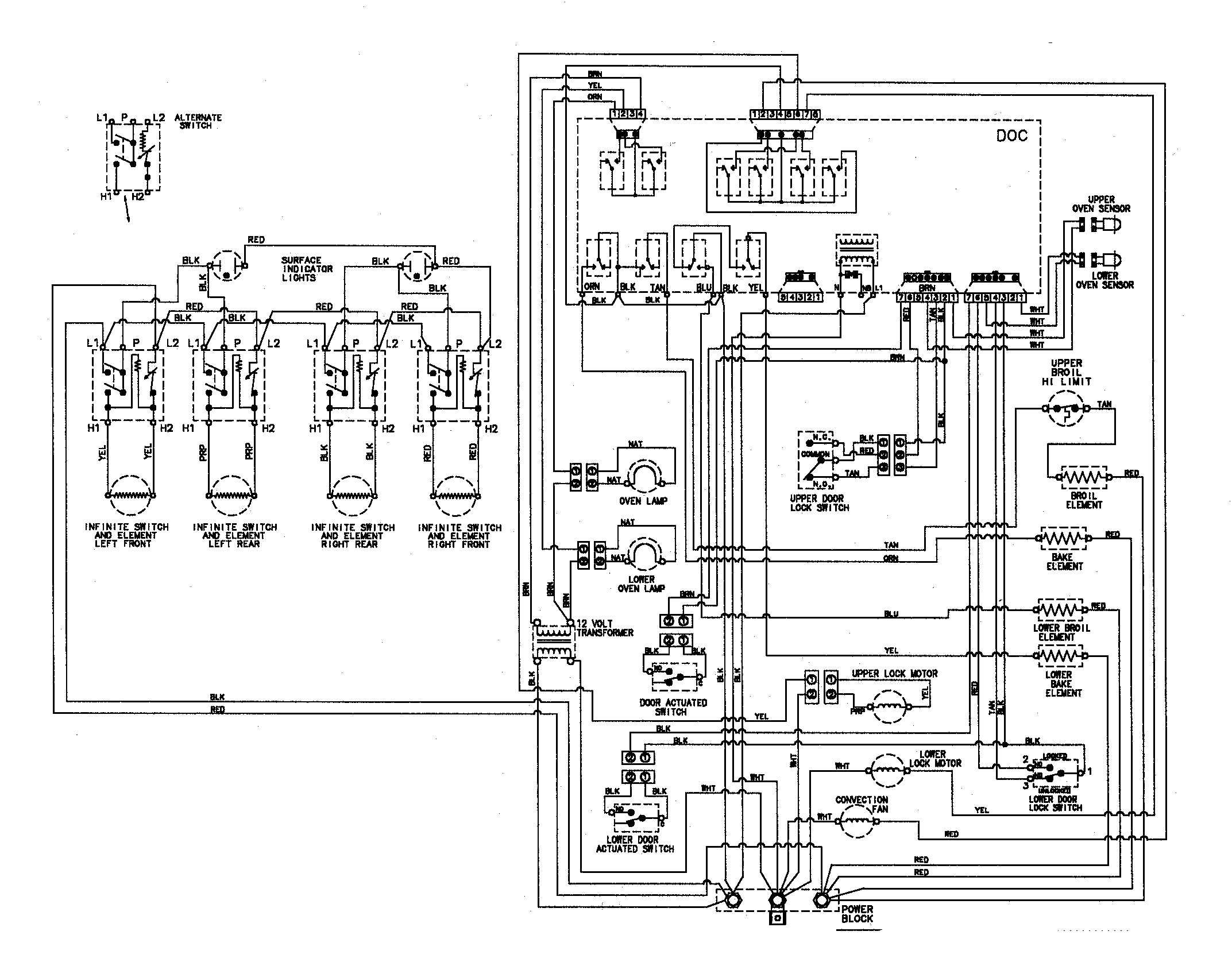 Maytag MER6550BAQ wiring information diagram