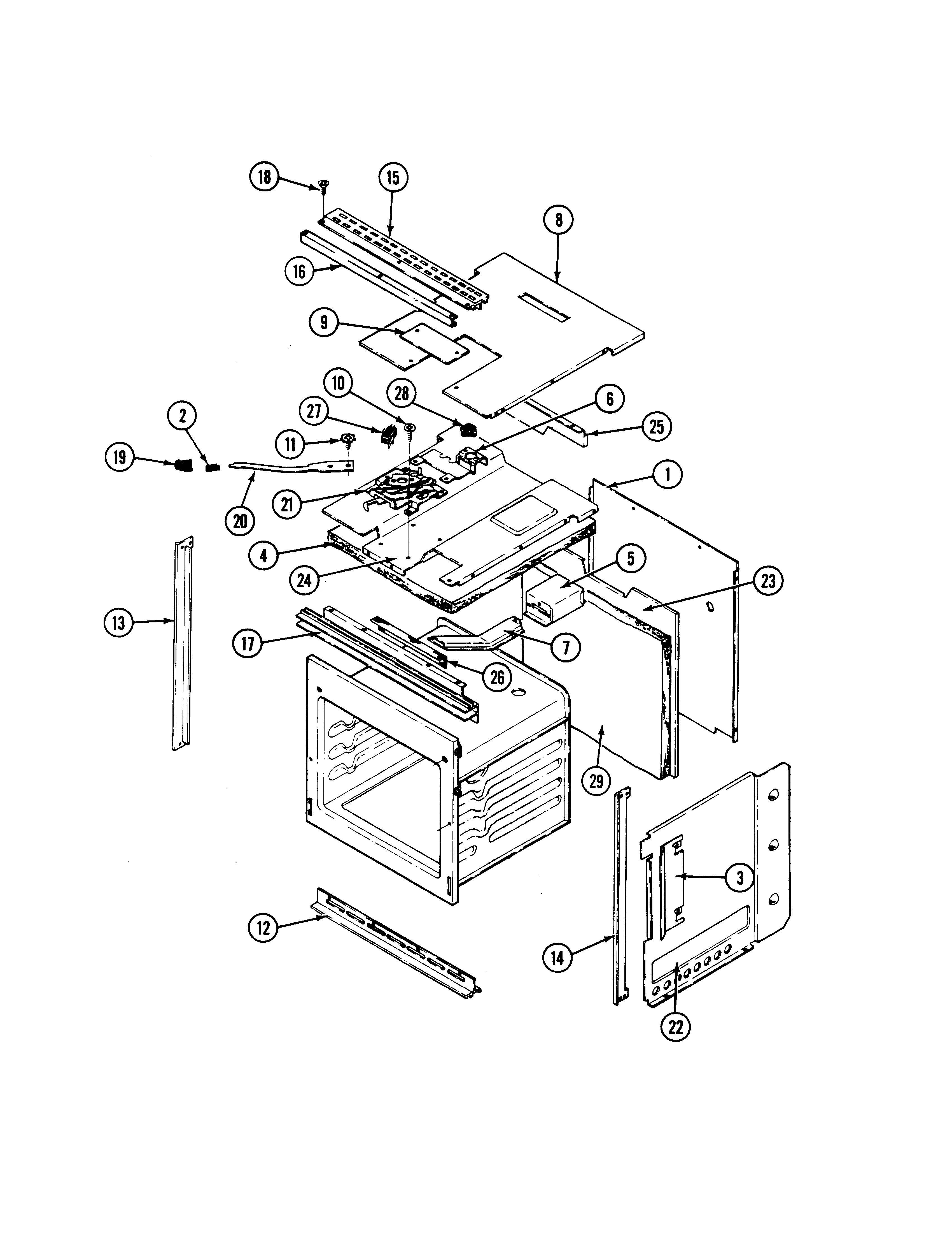 Maytag CWE4020ACB body (cwe4020acb, cwe4700acb) diagram