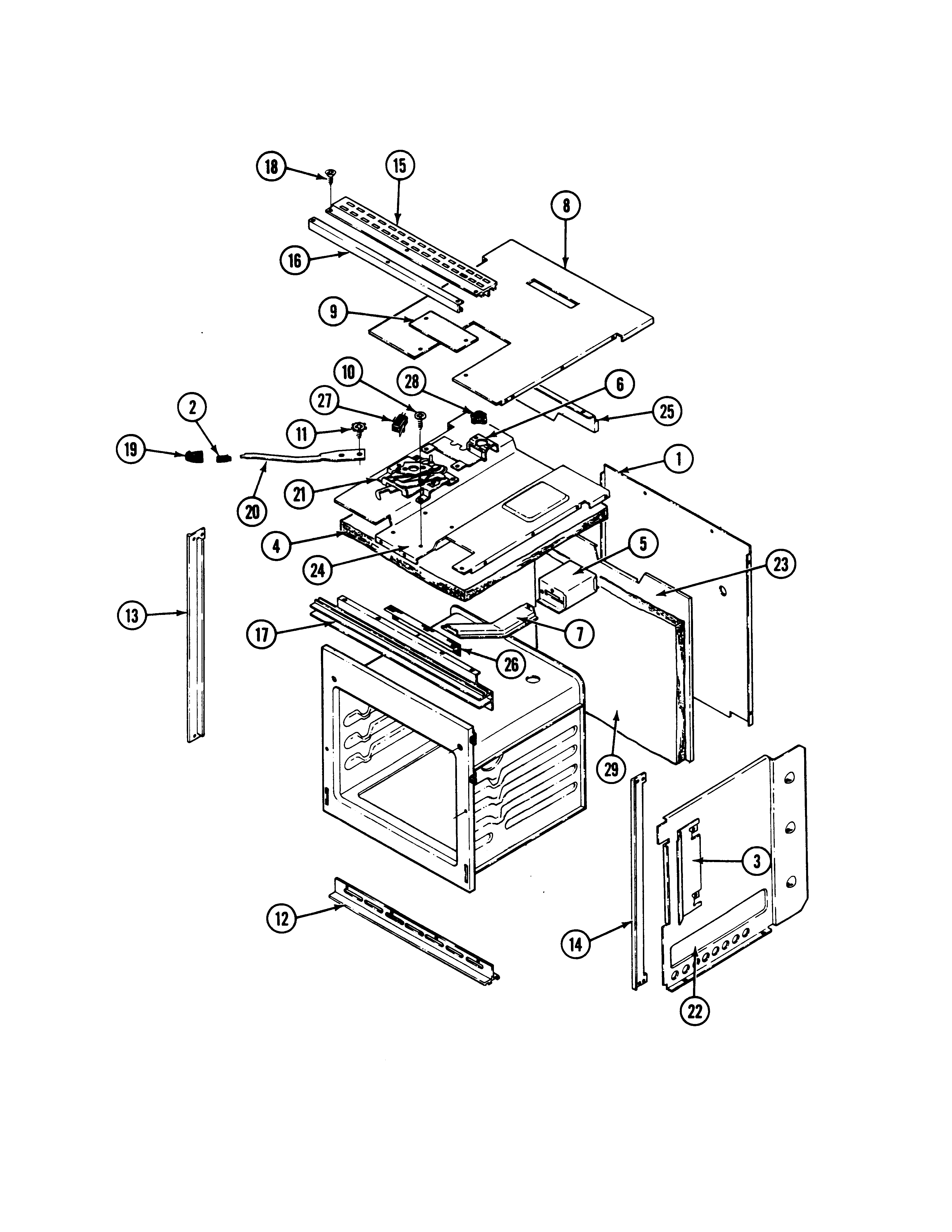 Maytag CWE4700ACE body (cwe4700ace) diagram