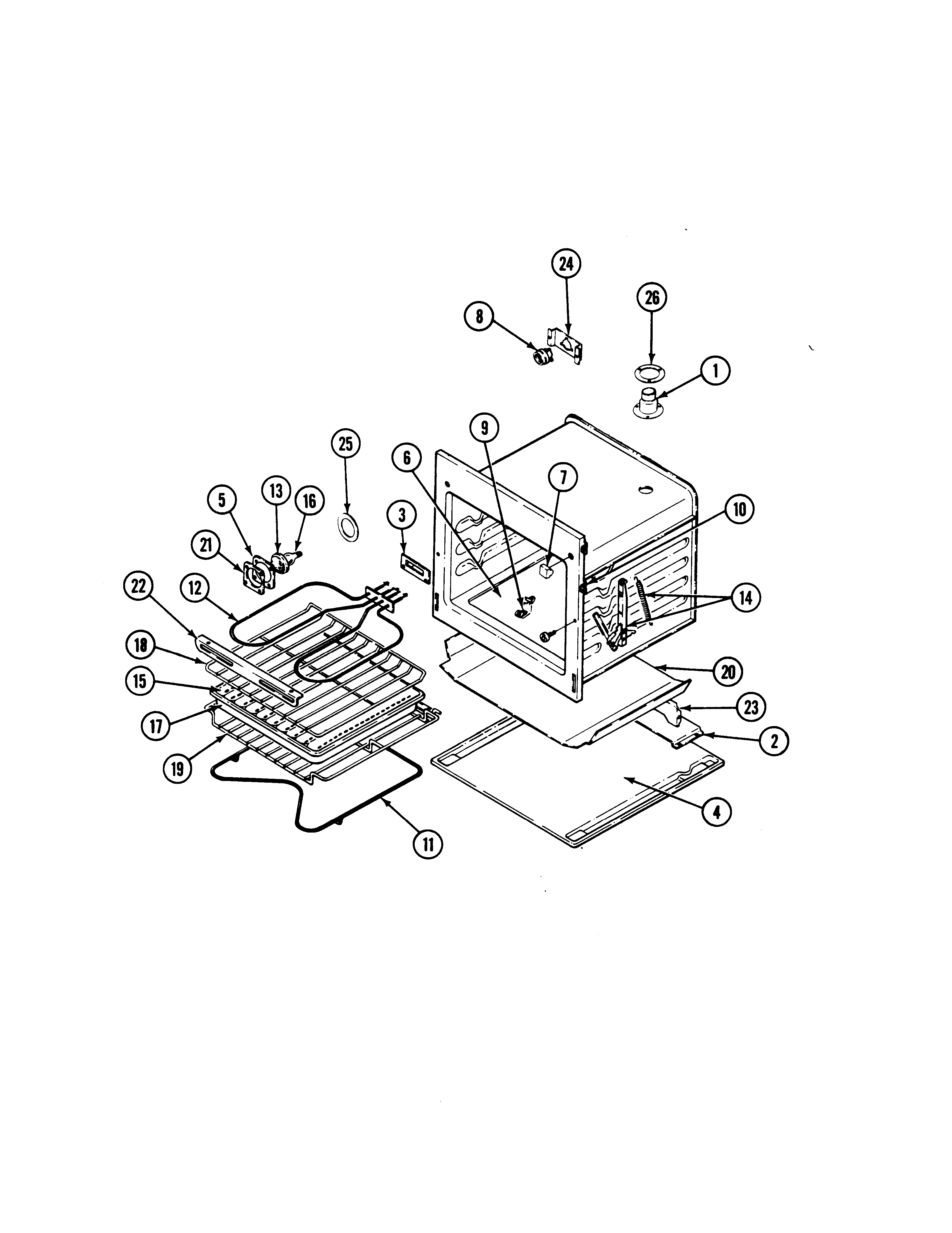 Maytag CWE4700ACE oven (cwe4700ace) diagram