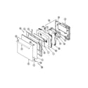Maytag CWE5500ACE door-upper (cwe5500ace) diagram