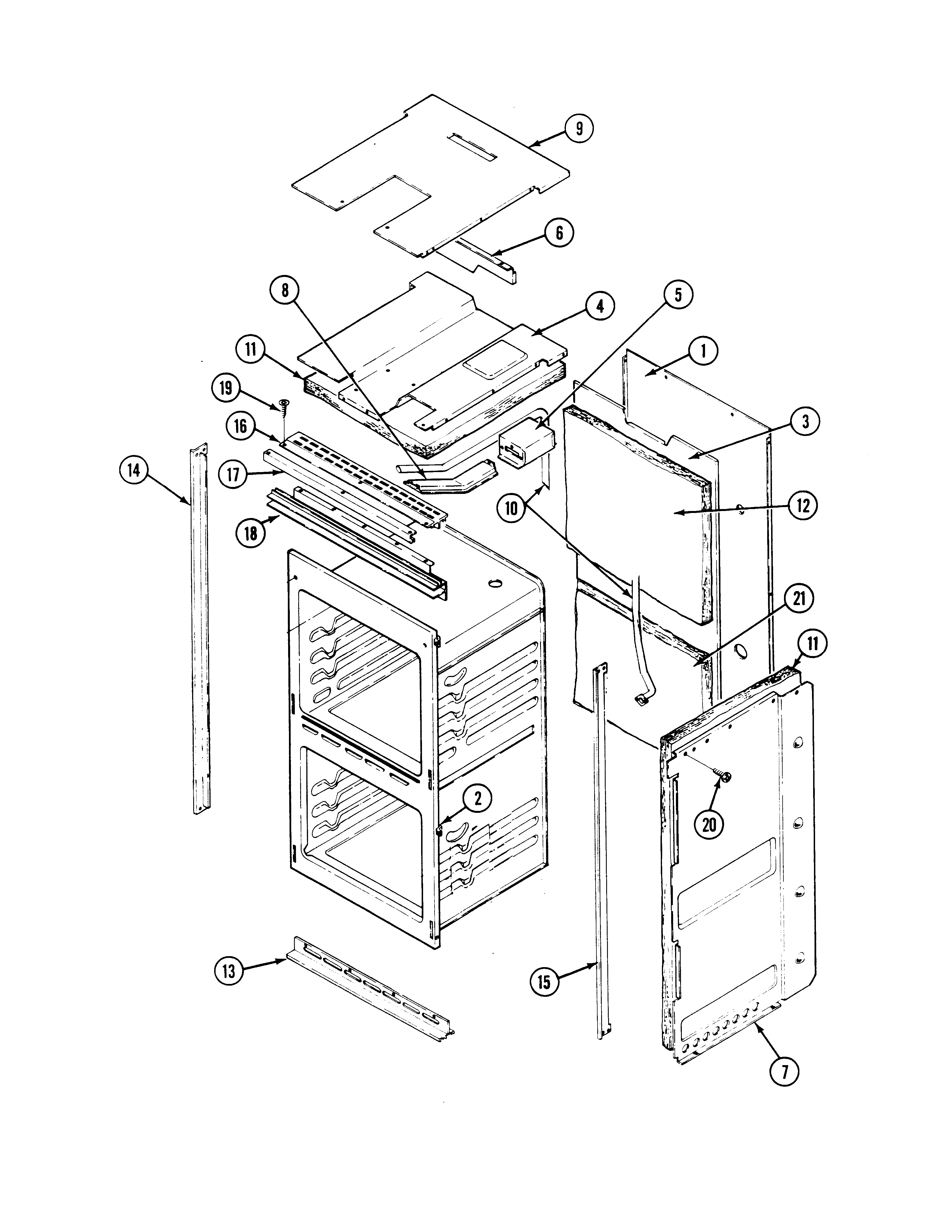 Maytag CWE5020ACB body (cwe5020acb) diagram