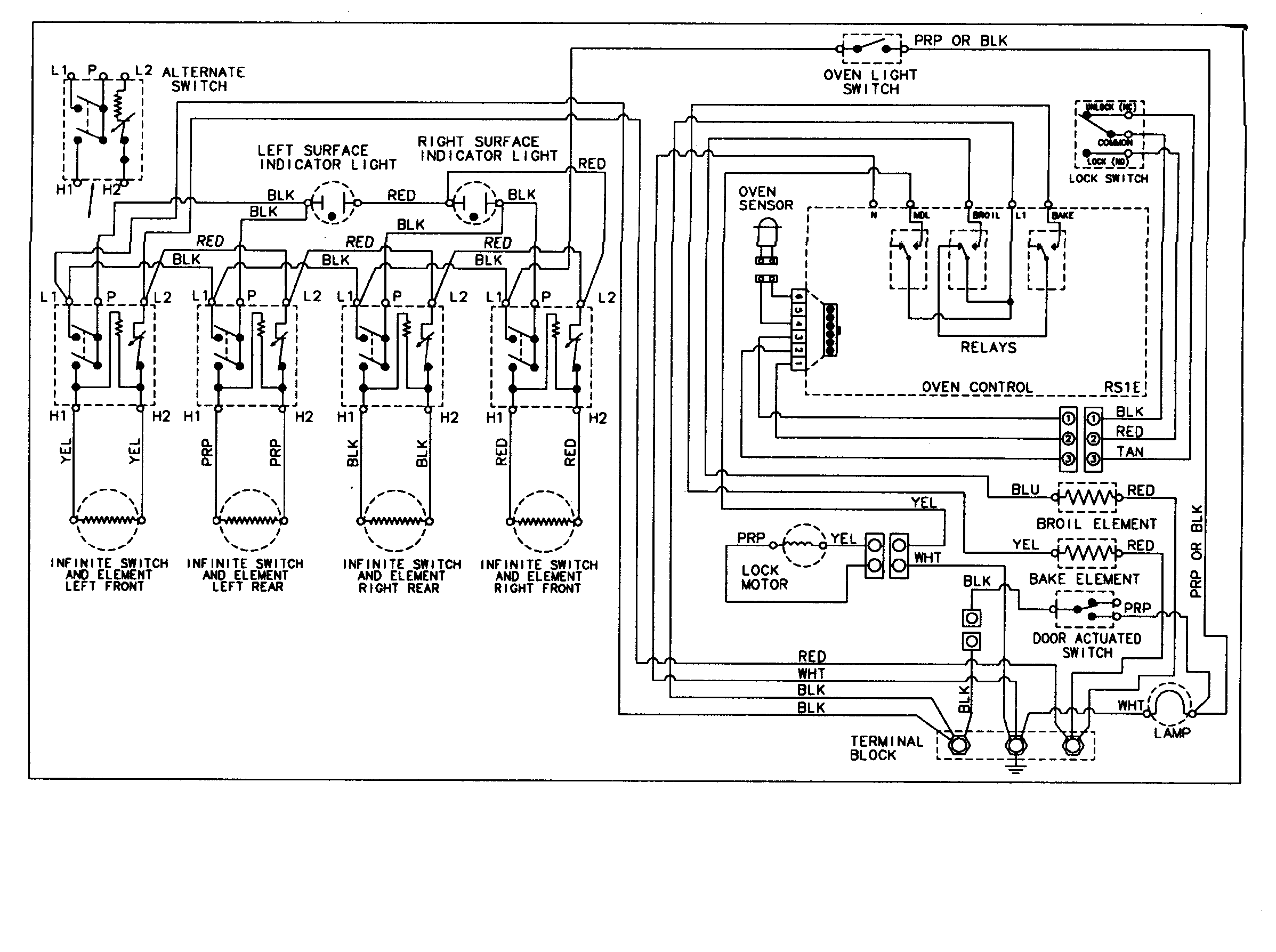 Maytag MER5550BAW wiring information diagram