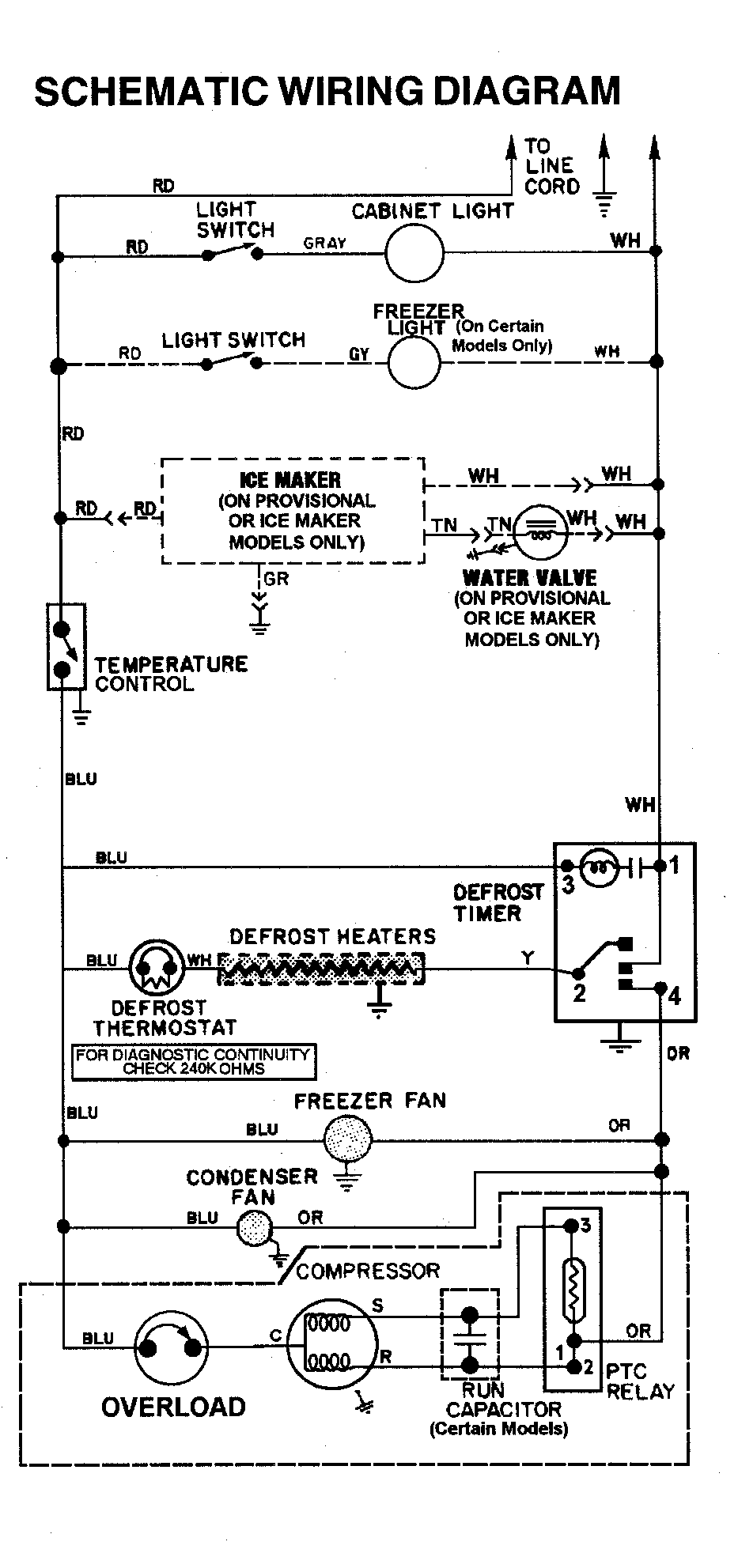 Crosley CT17F4W wiring information diagram