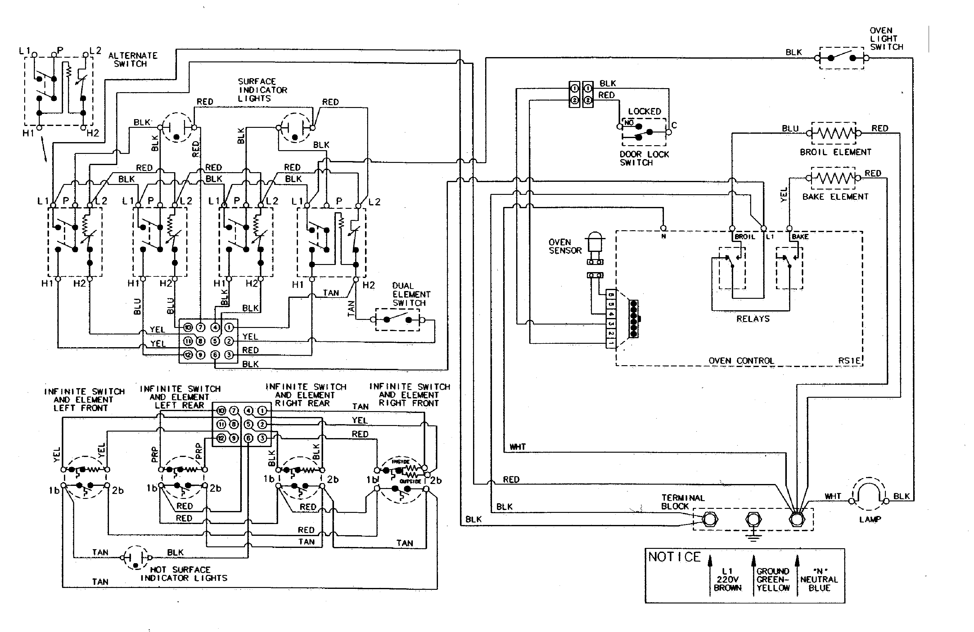 Maytag MER5730BGW wiring information diagram