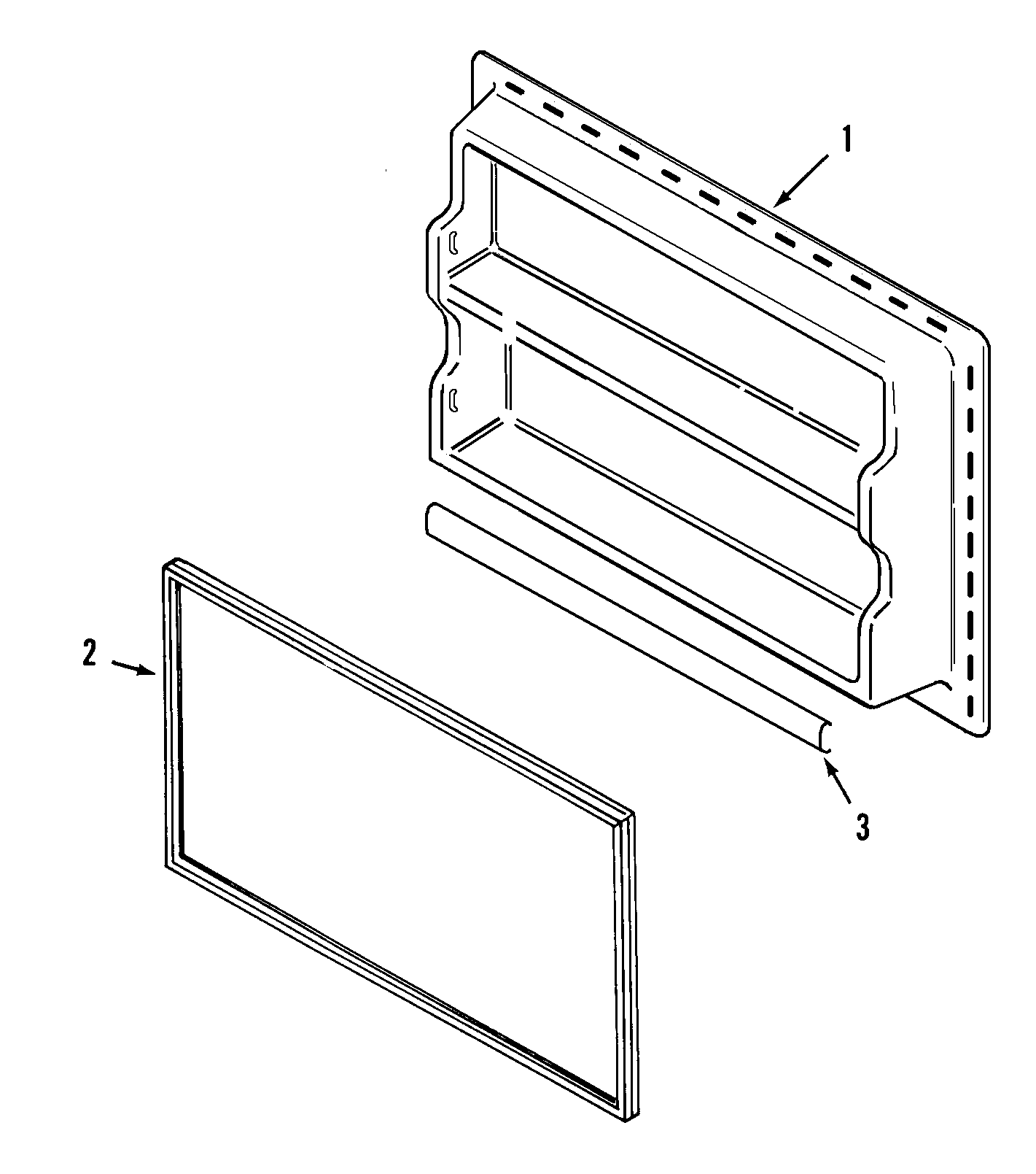 Crosley CT19A4A freezer inner door diagram