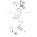 Amana DRB1901CW-PDRB1901CW0 refrigerator shelving diagram