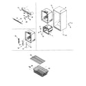 Amana DRB1901CW-PDRB1901CW0 interior cabinet & freezer shelving diagram