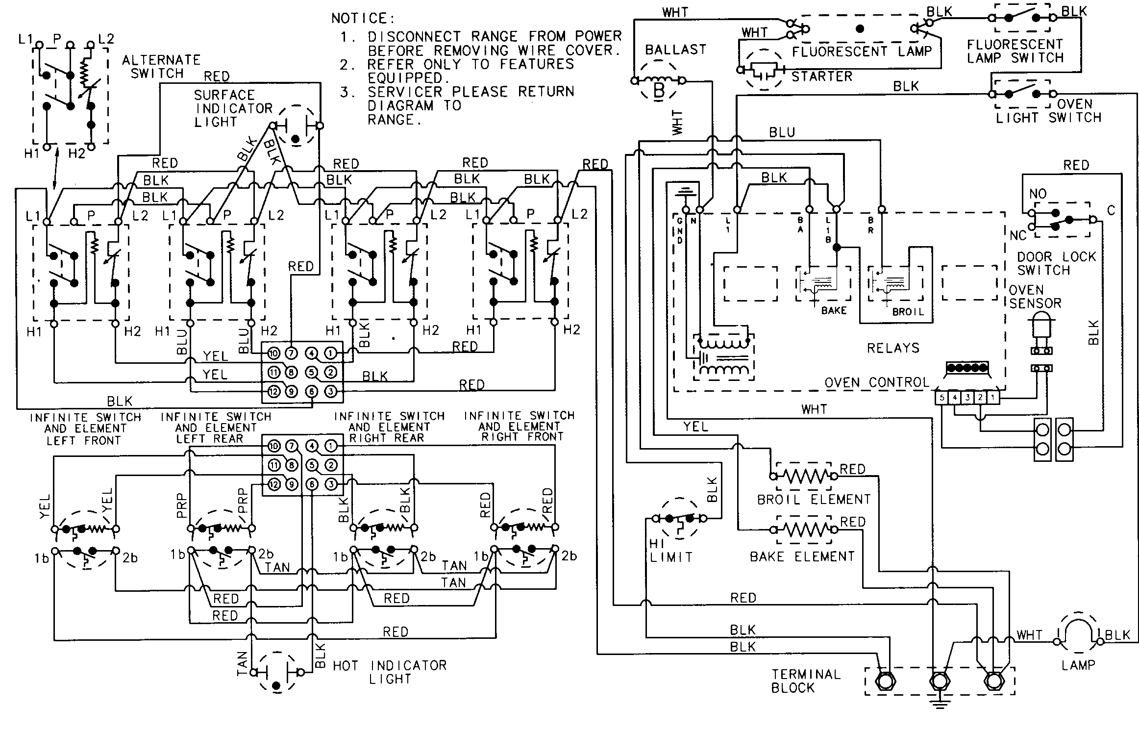Magic Chef 3888VVV wiring information diagram