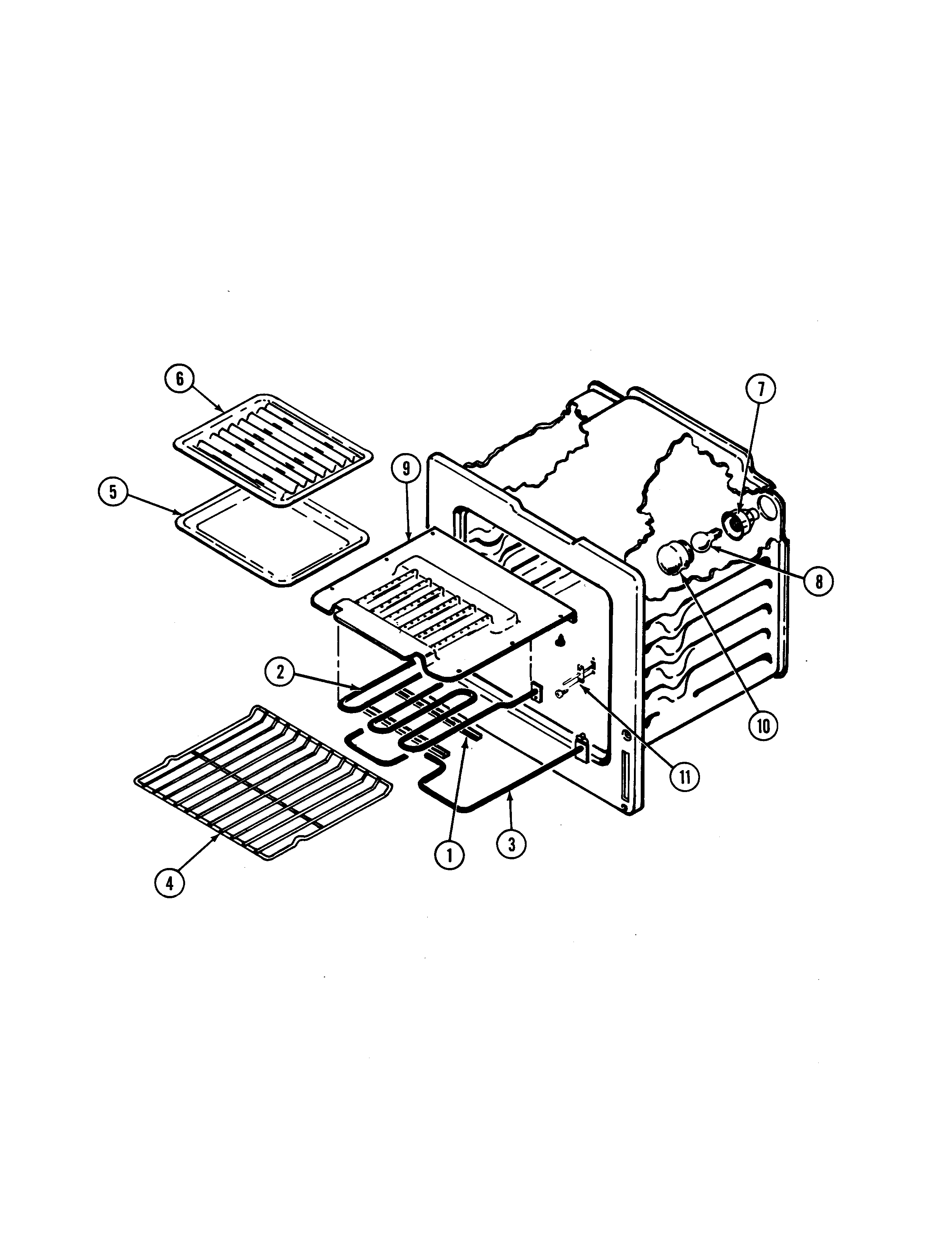 Magic Chef 3888VRV-Z oven diagram